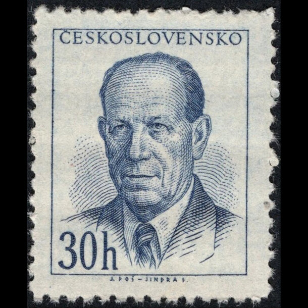 Známka československo 1953 - antonín zápotocký - znamky-1953-816B