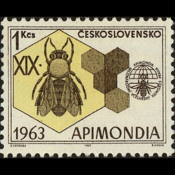 Známka československo 1963 - včelársky kongres - znamky-1962-1412