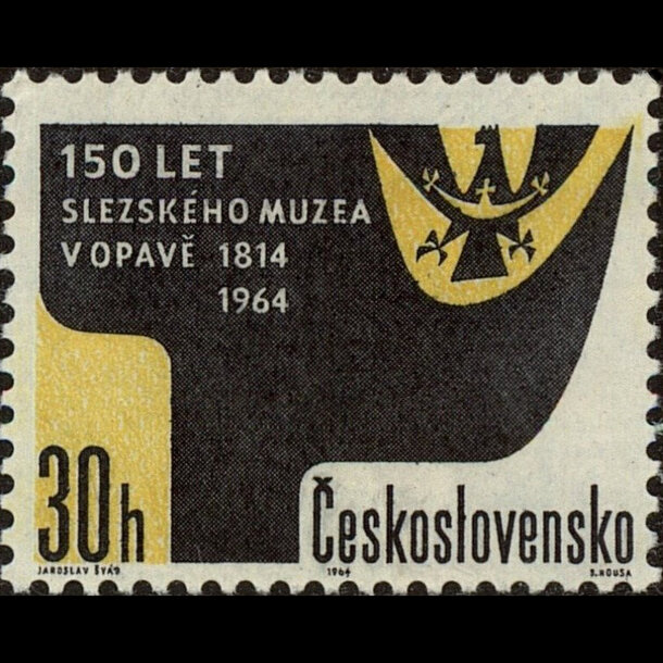 Známka československo 1964 - sliezske múzeum v opave - znamky-1964-1478