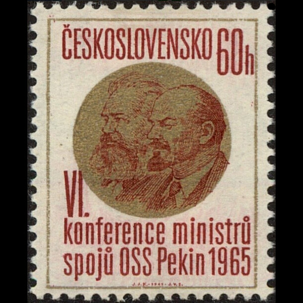 Známka československo 1965 - konferencia spojov - znamky-1965-1555