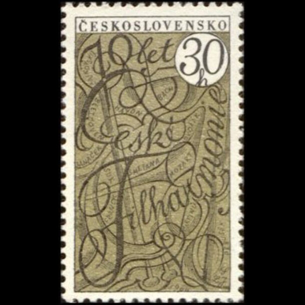 Známka československo 1966 - česká filharmónia - znamky-1966-1591