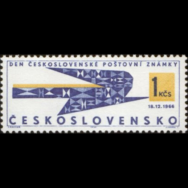 Známka československo 1966 - deň poštovej známky - znamky-1966-1673