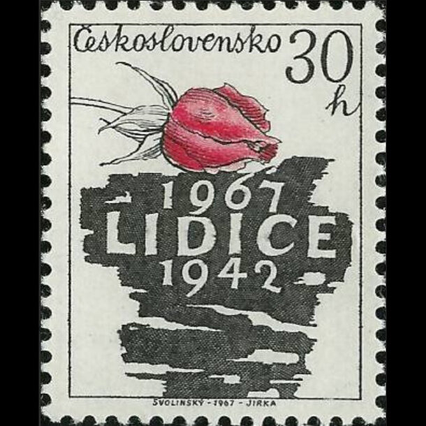 Známka československo 1967 - lidice - znamky-1967-1715