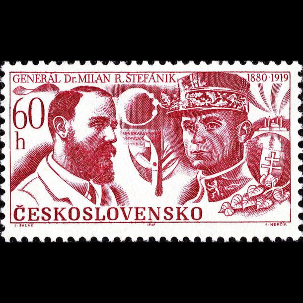 Známka československo 1969 - m. r. štefánik - znamky-1969-1875