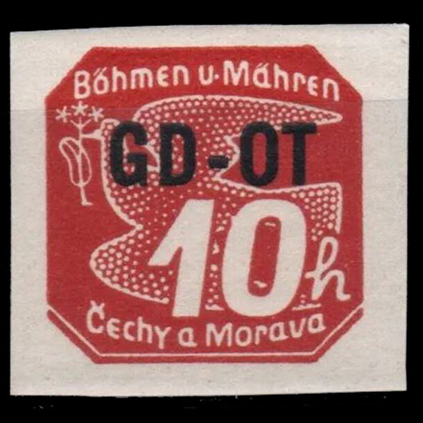Známka protektorát čechy a morava 1939 - obchodná tlačovina gd-ot - znamky-pcm-1939-51