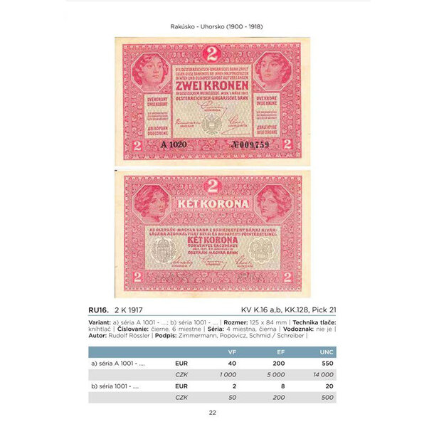 Katalóg bankovky čsr, čr a sr 1918-2026 - katalog-bankovky-macho-2026-2