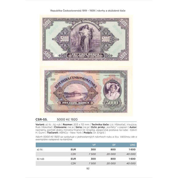 Katalóg bankovky čsr, čr a sr 1918-2026 - katalog-bankovky-macho-2026-3
