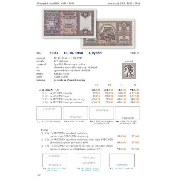 Katalóg papierové platidlá na území čiech, moravy a slovenska 1900 - 2026 - mäkká väzba - Katalóg Papierové platidlá ČSR, ČR a SR 1900-2026-5