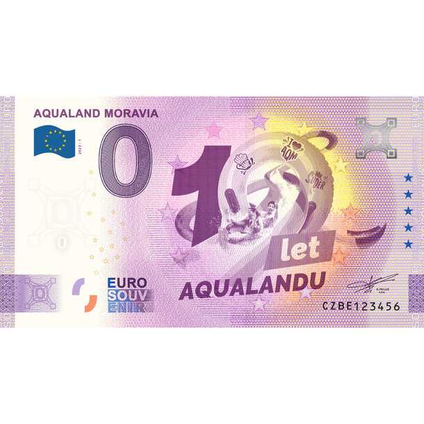 0 euro souvenir 2023 - aqualand moravia - BE_0-euro-souvenir-moravia-a-hr