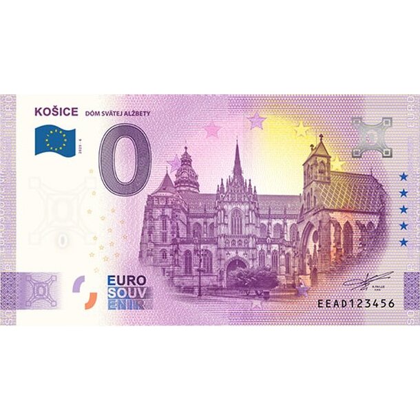 0 euro souvenir 2025 - košice dóm sv.alžbety - 0-euro-souvenir-kosice-v6-
