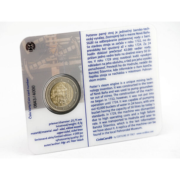 2 € slovensko 2022 - parný stroj - coincard - 31336_5899_v