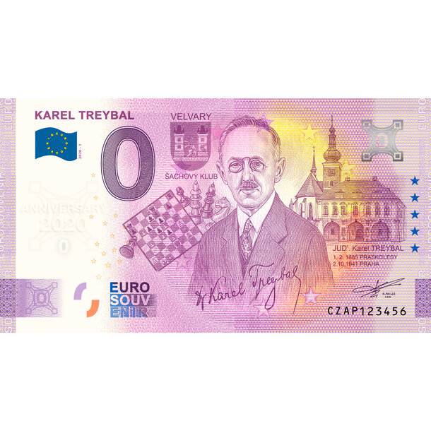 0 euro souvenir česko 2020 - karel treybal - anniversary - AP_0-euro-souvenir-treybal-a-hr-ANNIVERSARY