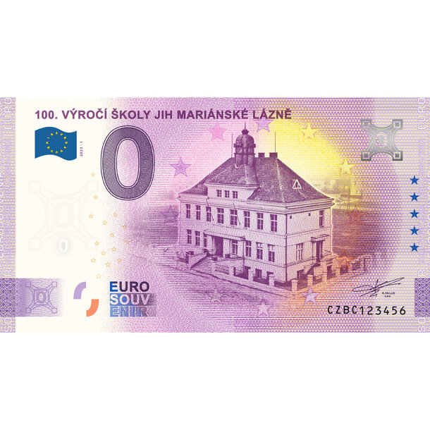 0 euro souvenir česko 2020 - mariánske lázně - BC_0-euro-souvenir-skola-marianky-a-hr