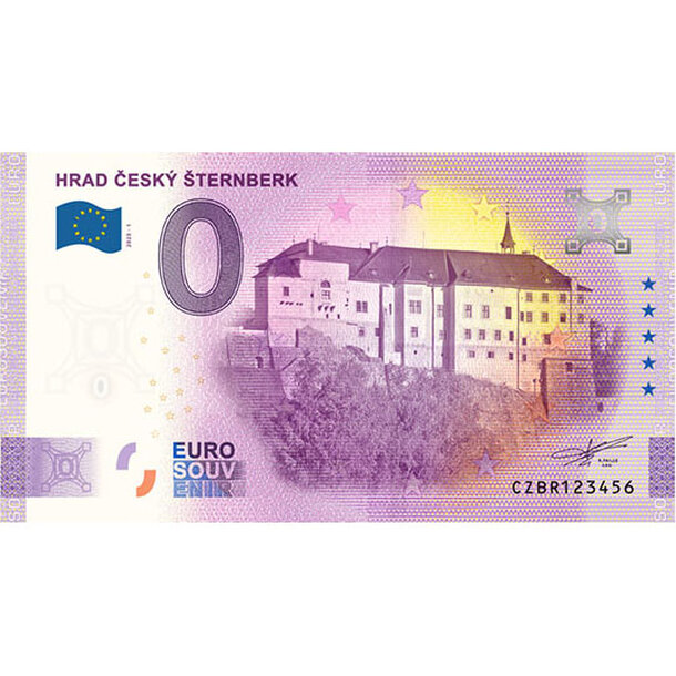 0 euro souvenir česko 2025 - hrad čerský šternberk - 0-euro-souvenir-sternberg- (1)