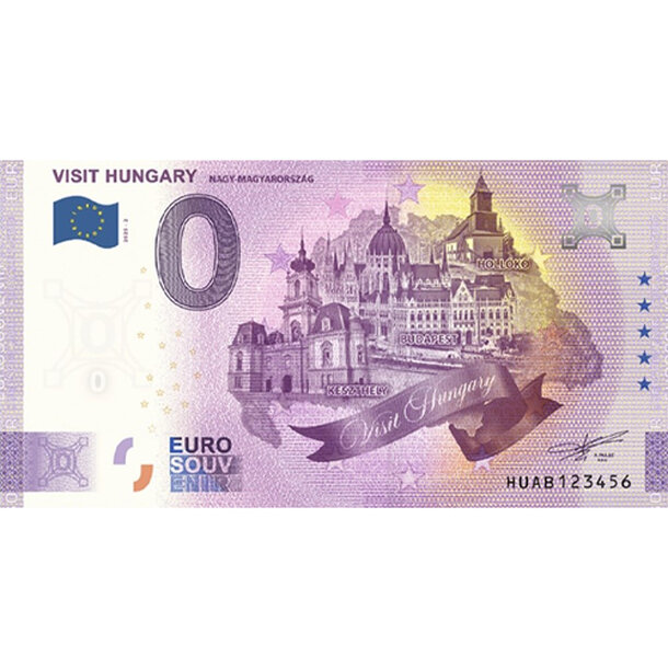 0 euro souvenir maďarsko 2025 - visit hungary nagy-magyarország - HUAB2025-2