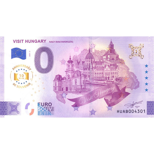 0 euro souvenir maďarsko 2025 - visit hungary nagy-magyarország anniversary - visit-hungary