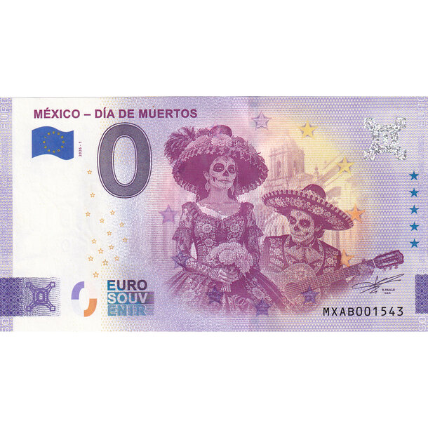 0 euro souvenir mexiko 2026 -  dia de muertos - 0 Euro Souvenir 2026 - Dia de Muertos