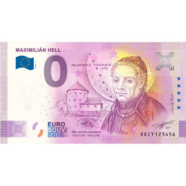0 euro souvenir slovensko 2020 - maximilián hell - 0-euro-souvenir-hell-i