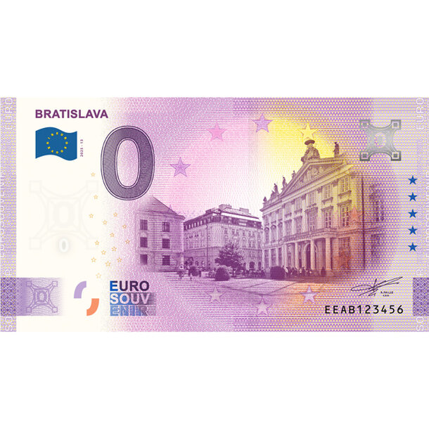 0 euro souvenir slovensko 2025 - bratislava -  primaciálny palác - 0-euro-souvenir-bratislava-