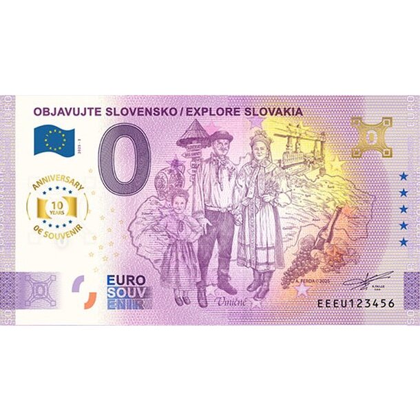 0 euro souvenir slovensko 2023 - objavujte slovensko 2 - 0-euro-souvenir-objavujte-SK-v3-anniversary