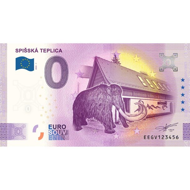 0 euro souvenir slovensko 2025 - spišská teplica - 0-euro-souvenir-spisska-tep