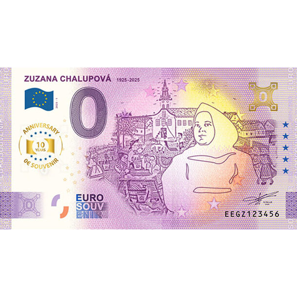 0 euro souvenir 2025 - zuzana chalupová anniversary - 0-euro-souvenir-chalupova-a