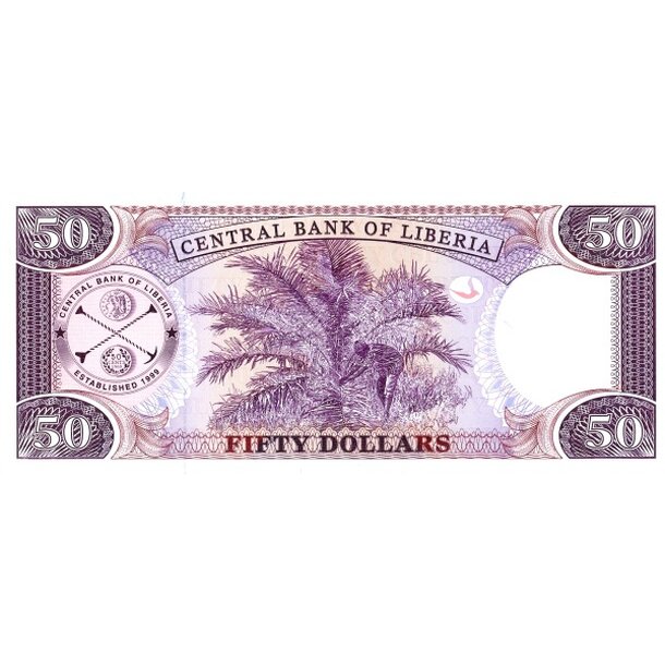 50 dollars 2011 libéria - Bankovka Libéria 50 Dollars 2011 - 29f-2