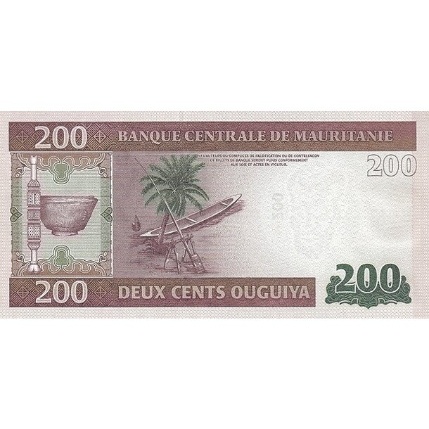 200 ouguiya 2013 mauritánia - Bankovka Mauritánia 200 Ouguiya 2013 - 17-2