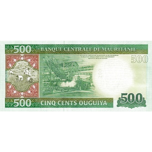 500 ouguiya 2013 mauritánia - Bankovka Mauritánia 500 Ouguiya 2013 - 18-2