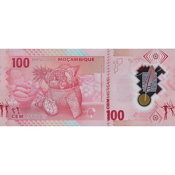 100 meticais 2024 mozambik - Bankovka Mozambik 100 Meticais 2024 - 157-2