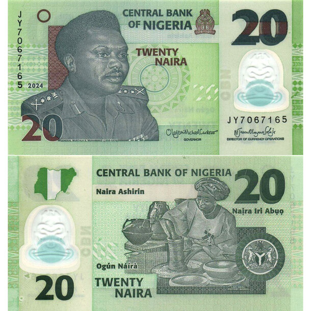 20 naira 2024 nigéria - Bankovka Nigéria 20 Naira 2024 - 34