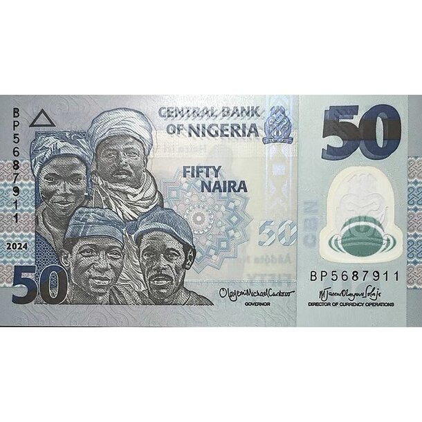 50 naira 2024 nigéria - Bankovka Nigéria 50 Naira 2024 - 40-1