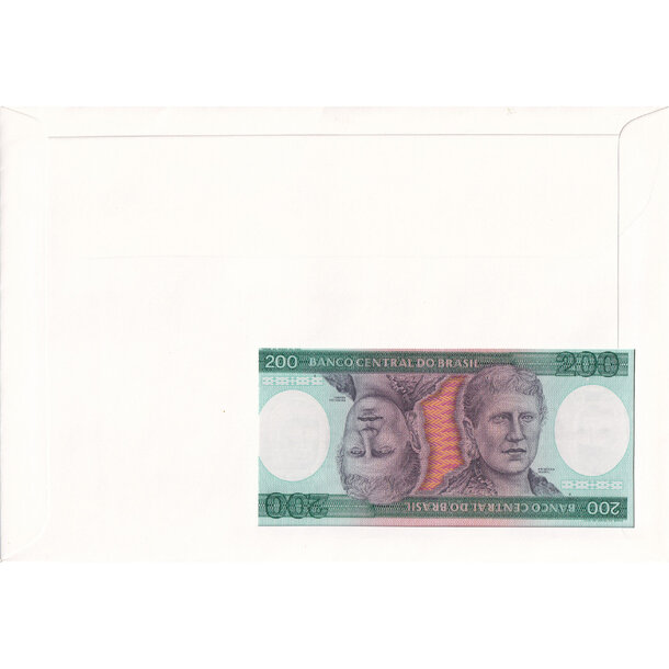 Banknote obálka brazília 1984 - Banknote obálka Brazília 1984-2