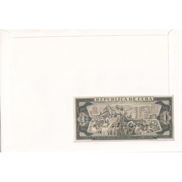 Banknote obálka kuba 1982 - Banknote obálka Kuba 1982-2