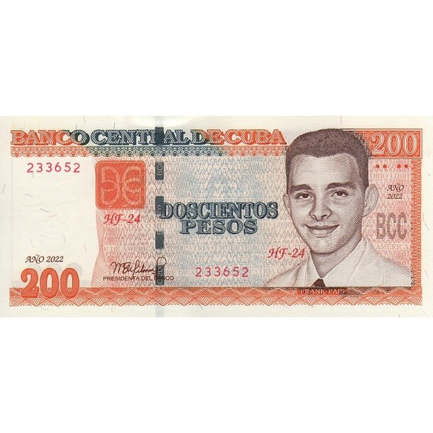 200 pesos 2022 kuba - Bankovka Kuba 200 Pesos 2022 - 130-1