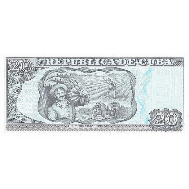 20 pesos 2025 kuba - Bankovka Kuba 20 Pesos 2025 - 122-2