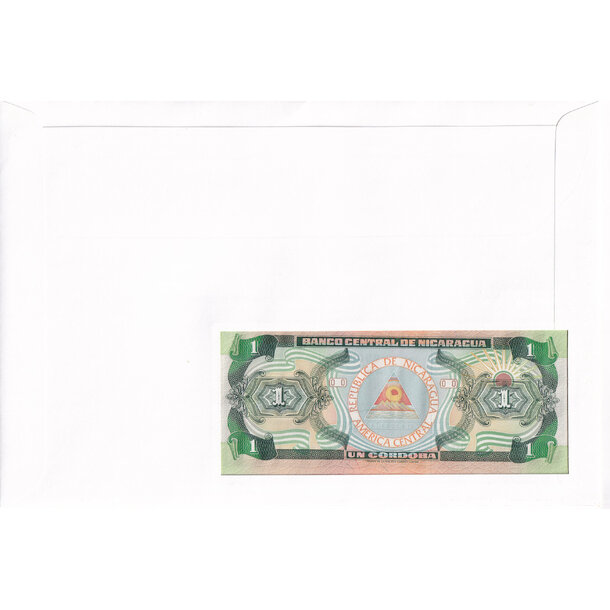 Banknote obálka nikaragua 1990 - Banknote obálka Nikaragua 1990-2