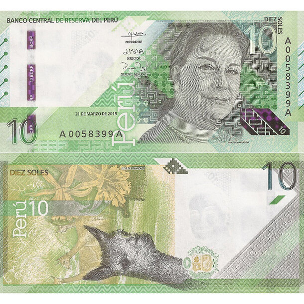 10 soles 2019 peru - Bankovka Peru 10 Soles 2019 - 196