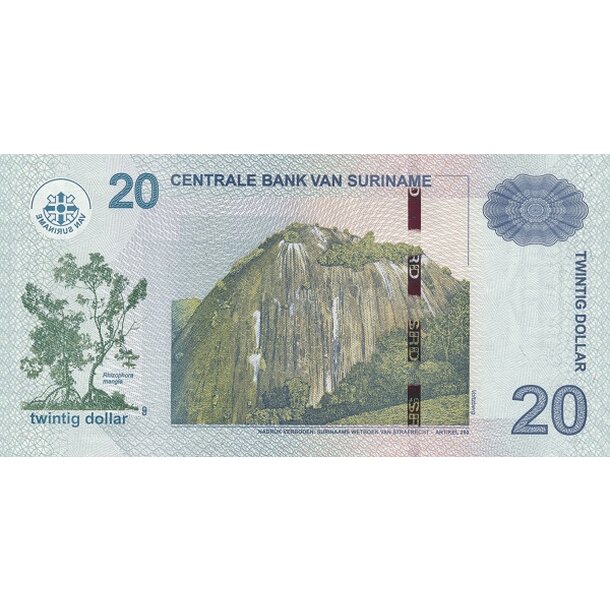 20 dollars 2019 surinam - Bankovka Surinam 20 Dollars 2019 - 164c-2