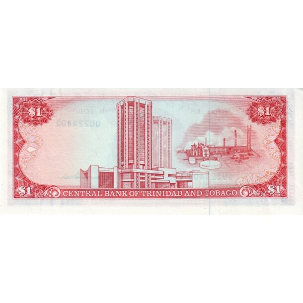 1 dollar 1985 trinidad a tobago - Bankovka Trinidad a Tobago 1 Dollar 1985 - 36d-2