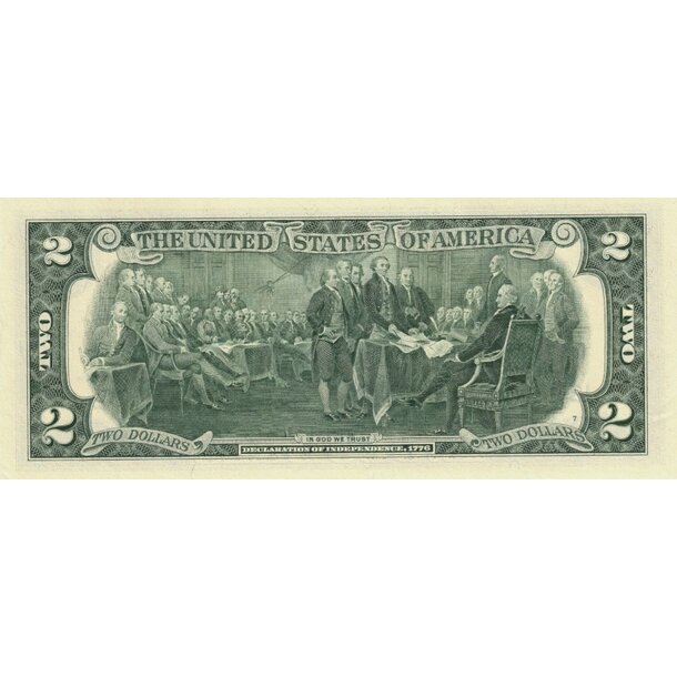 2 dollars 2017 usa - Bankovka USA 2 Dollars 2017 (A) L - 545-2