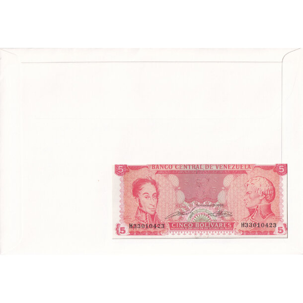 Banknote obálka venezuela 1989 - Banknote obálka Venezuela 1989-2
