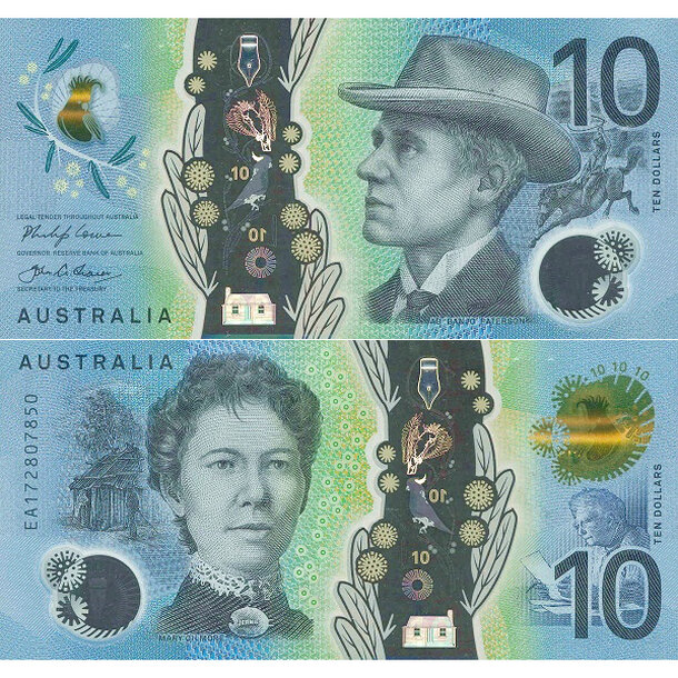 10 dollars 2017 austrália - Bankovka Austrália 10 Dollars 2017 - 63 (polymér)