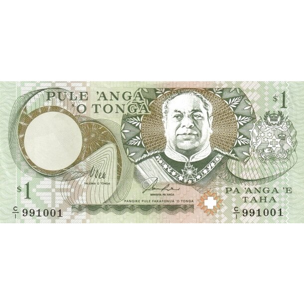 1 pa´anga 1995 tonga - Bankovka Tonga 1 Pa´anga 1995 - 31a-1
