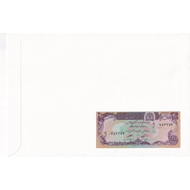 Banknote obálka afganistan 1979 - banknotebriefe-afganistan-2