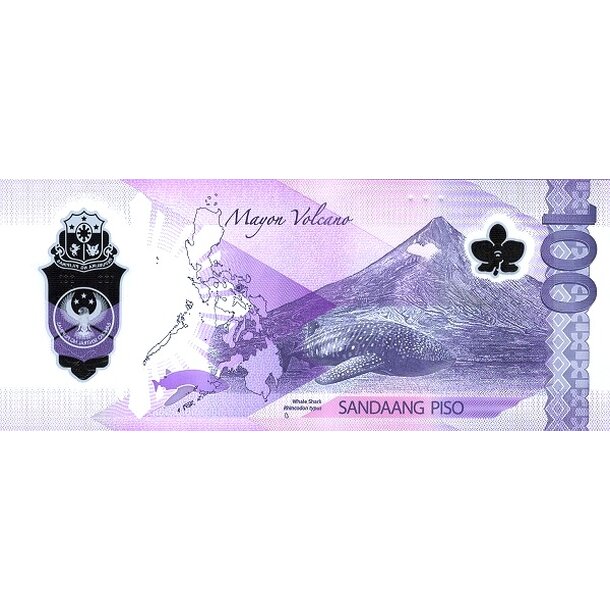 100 piso 2024 filipíny - Bankovka Filipíny 100 Piso 2024 - 238 polymér-2