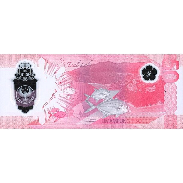 50 piso 2025 filipíny - Bankovka Filipíny 50 Piso 2025 - 237 polymér-2