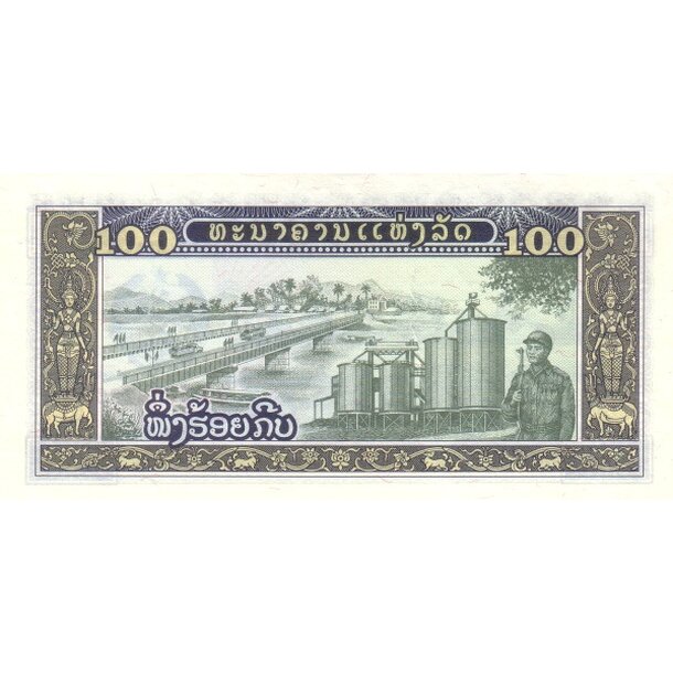 100 kip 1979 laos - Bankovka Laos 100 Kip 1979 - 30-2