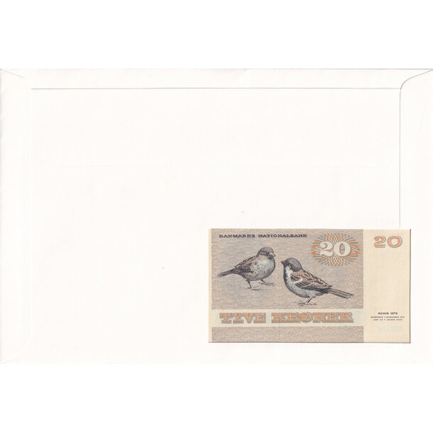 Banknote obálka dánsko 1980 - Banknote obálka Dánsko 1980-2