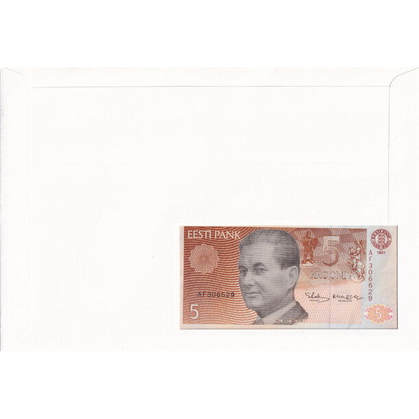 Banknote obálka estónsko 1991 - Banknote obálka Estónsko 1991-2
